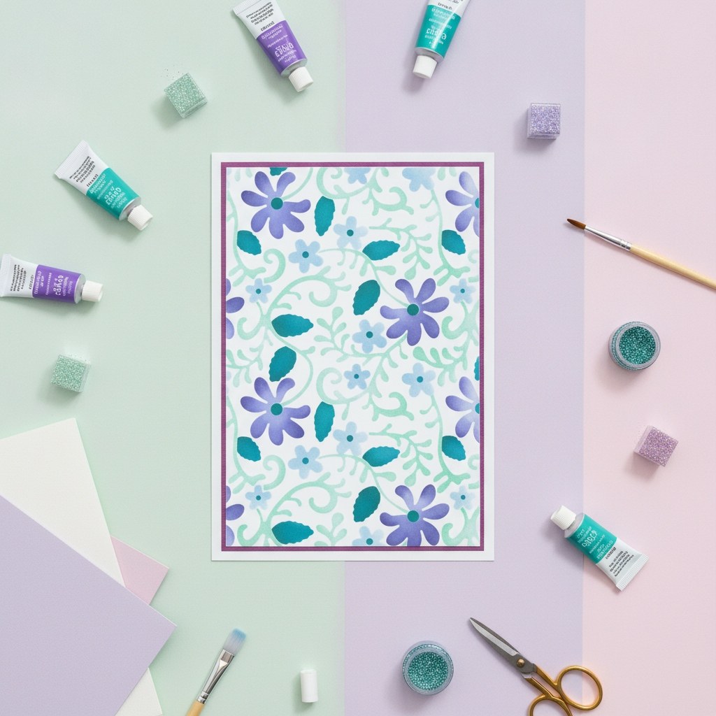 Schablonen A6 - "Lacey" by Kath Breen - Kidis Art