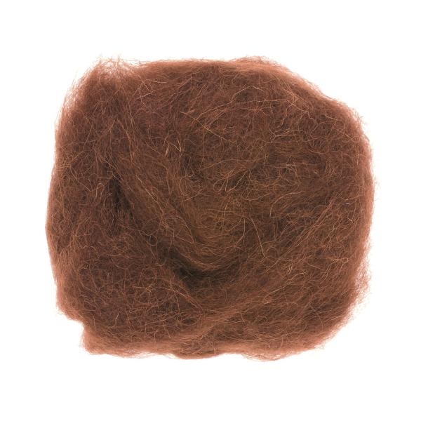 Schafwolle 30g braun - Kidis Art