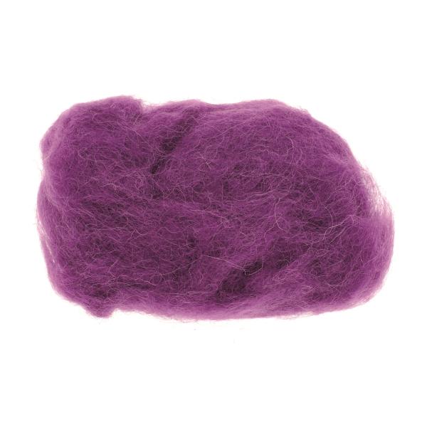 Schafwolle 30g lila - Kidis Art