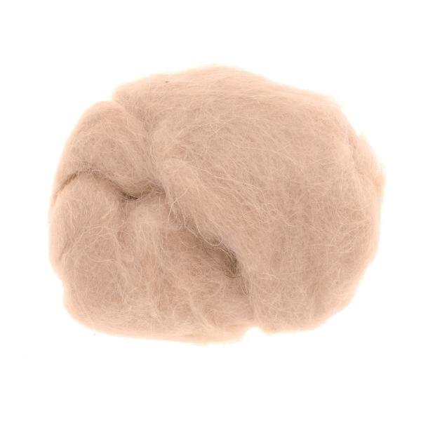 Schafwolle 30g natur 100% Wolle - Kidis Art