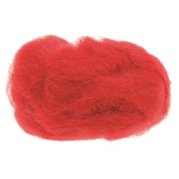Schafwolle 30g rot - Kidis Art