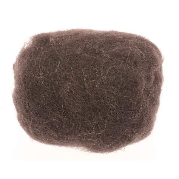 Schafwolle 30g schwarz 100% Wolle - Kidis Art
