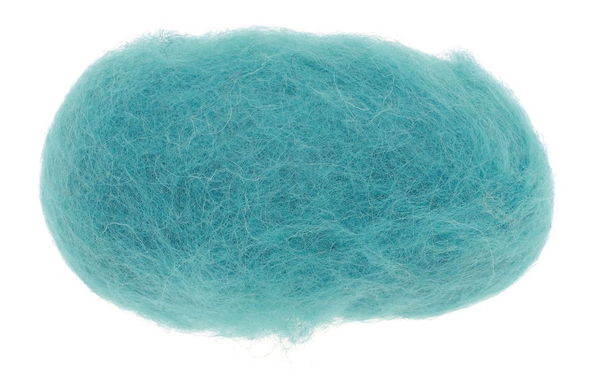 Schafwolle 30g türkis 100% Woole - Kidis Art