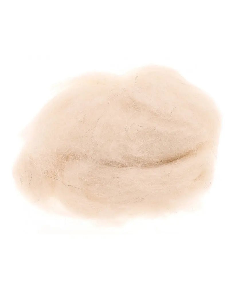 Schafwolle 30g weiss, 100% natur - Kidis Art