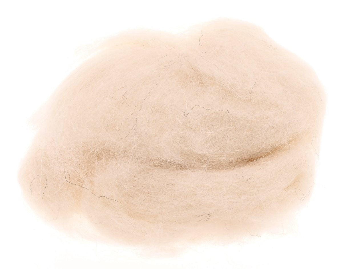 Schafwolle 30g weiss - Kidis Art
