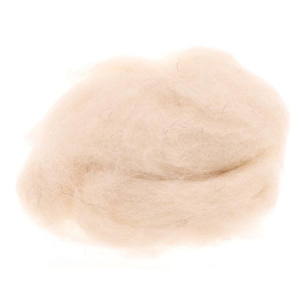 Schafwolle 30g weiss - Kidis Art