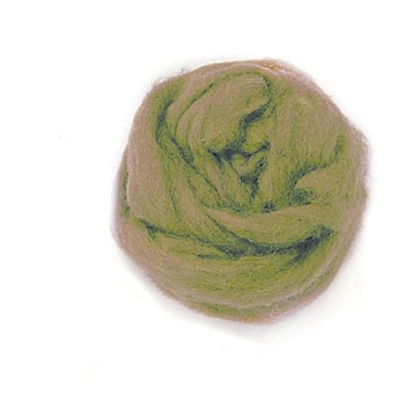 Schafwolle 50g braun 100% natur - Kidis Art