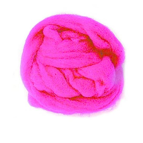Schafwolle 50g pink 100% natur - Kidis Art