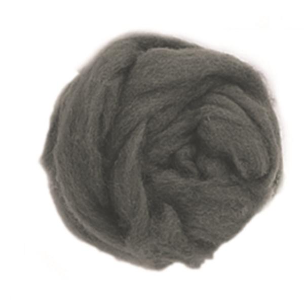 Schafwolle 50g schwarz 100% natur - Kidis Art