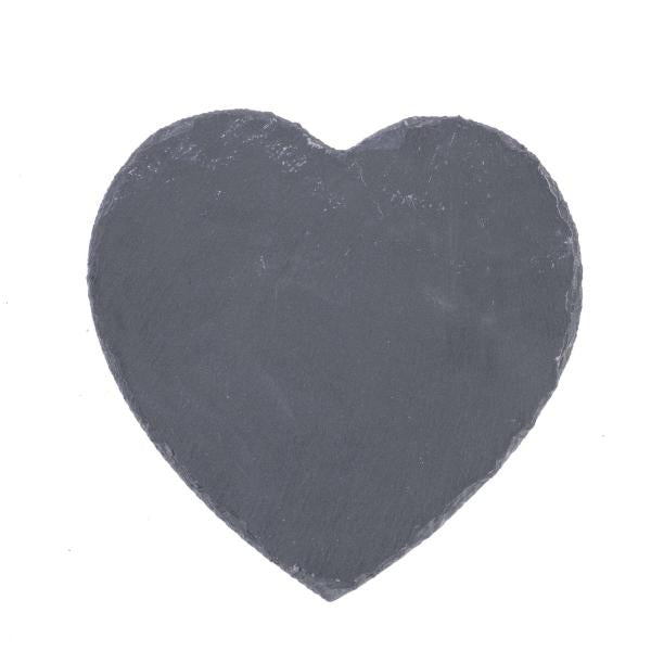 Schiefer Untersetzer, Herz 20x20x0,4cm - Kidis Art