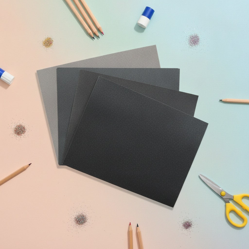 Schleifpapier 8St, 115x140mm Korn 120 / 280 / 400 / 600 - Kidis Art