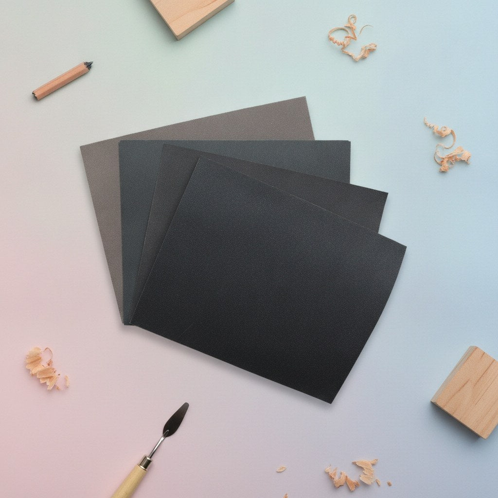 Schleifpapier 8St, 115x140mm Korn 800 / 1000 / 1500 / 2000 - Kidis Art
