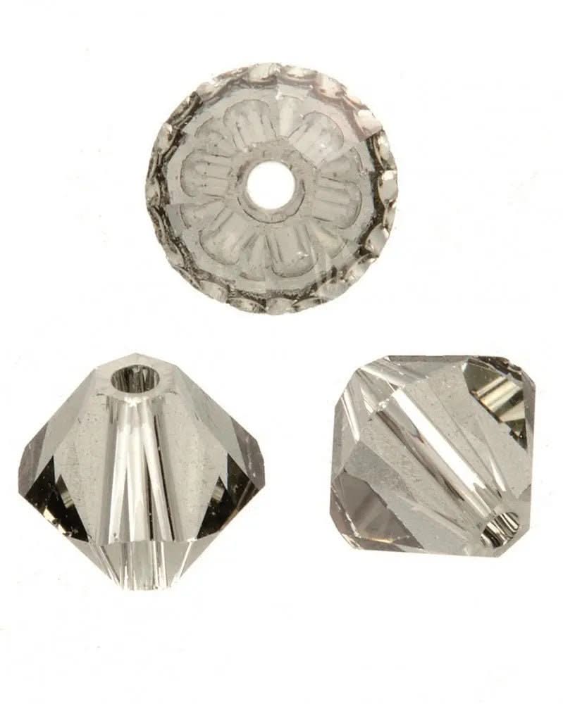 Schliffspitzperle Swarovski 4mm black  25 Stück - Kidis Art