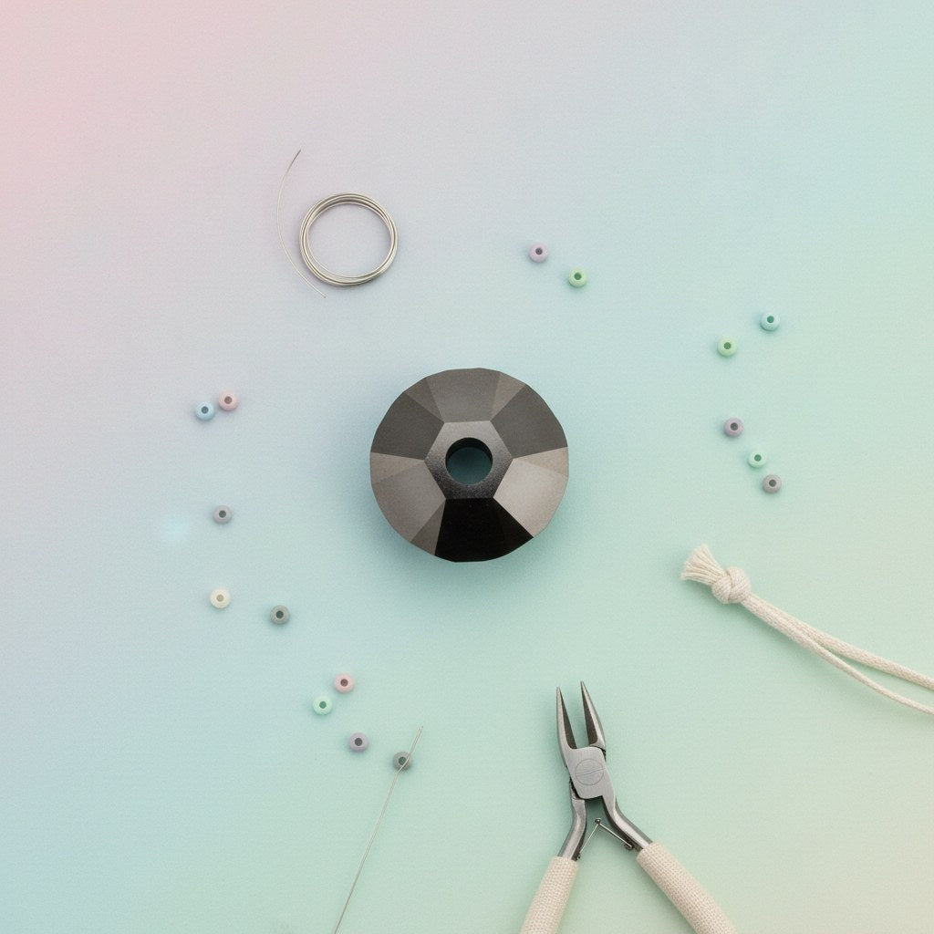 Schliffspitzperle Swarovski 4mm jet 25 Stück - Kidis Art