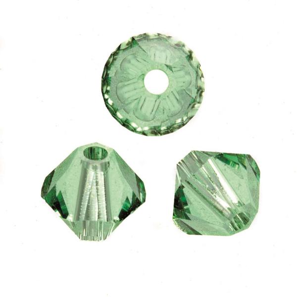 Schliffspitzperle Swarovski 4mm peridot 25 Stück - Kidis Art
