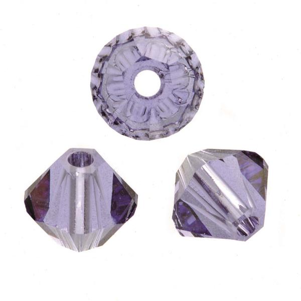 Schliffspitzperle Swarovski 4mm tanzanite 25 Stück - Kidis Art