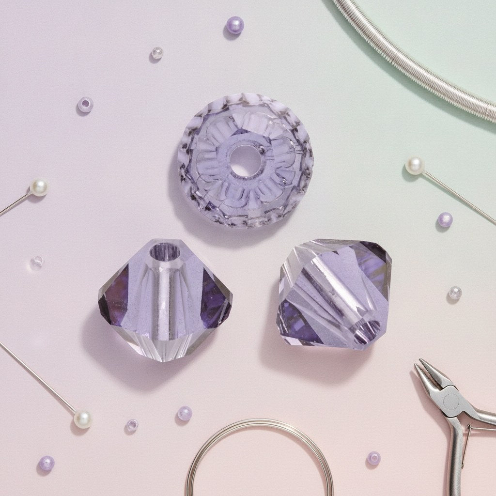 Schliffspitzperle Swarovski 4mm tanzanite 25 Stück - Kidis Art