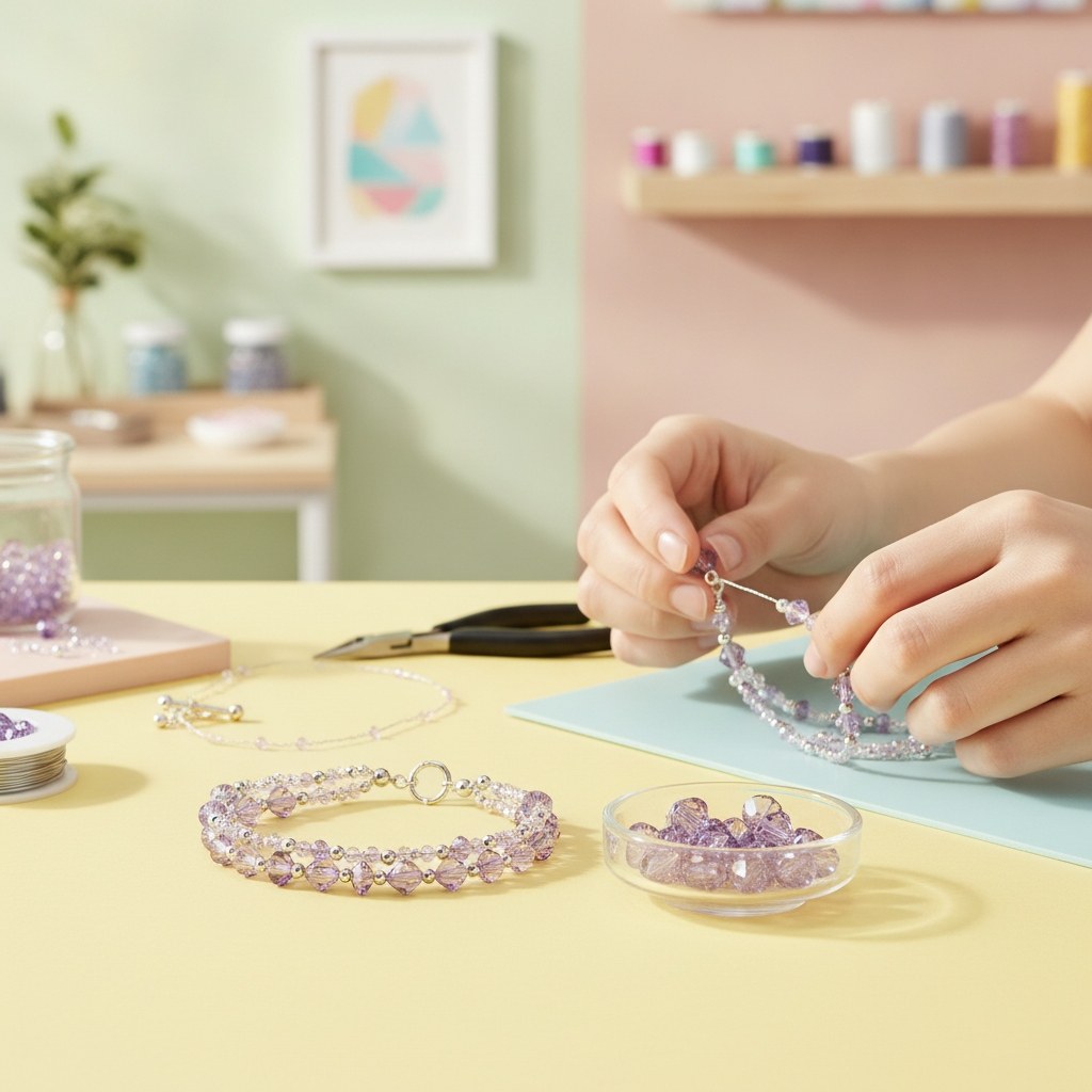 Schliffspitzperle Swarovski 4mm violet 25 Stück - Kidis Art