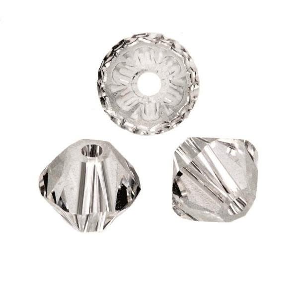Schliffspitzperle Swarovski 6mm cry Stückal 12 Stück - Kidis Art