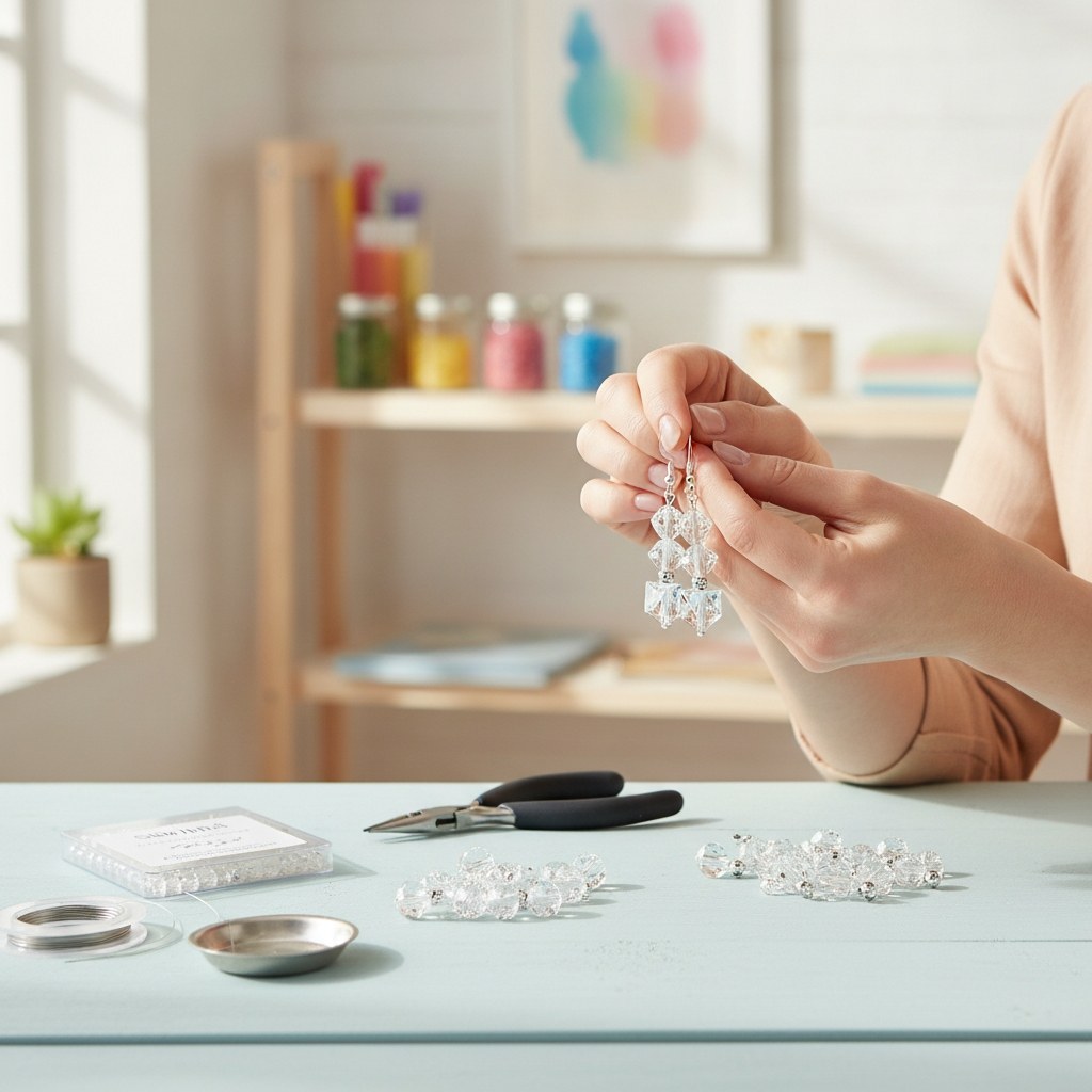 Schliffspitzperle Swarovski 6mm cry Stückal 12 Stück - Kidis Art