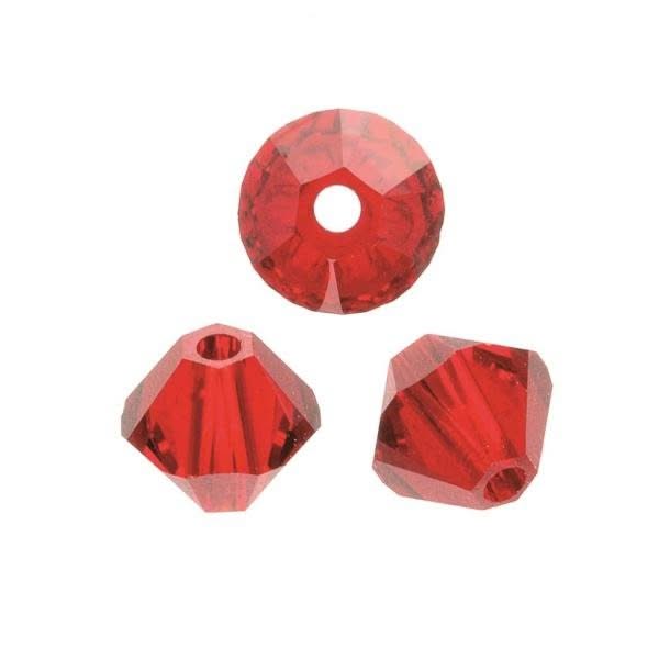 Schliffspitzperle Swarovski 6mm siam 12 Stück - Kidis Art