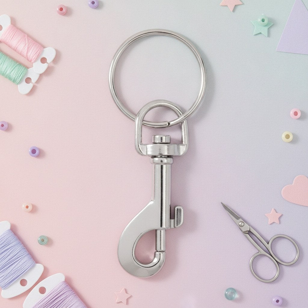 Schlüsselanhänger 1 Karabiner Ring 30mm - Kidis Art