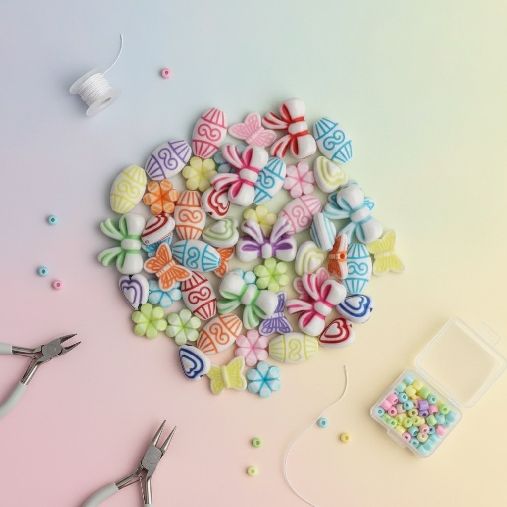 Schmuck-Perlen 11-16mm 25g opak mix - Kidis Art