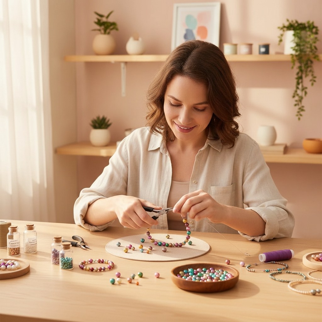 Schmuck-Perlen 6-12mm 25g glänzend - Kidis Art
