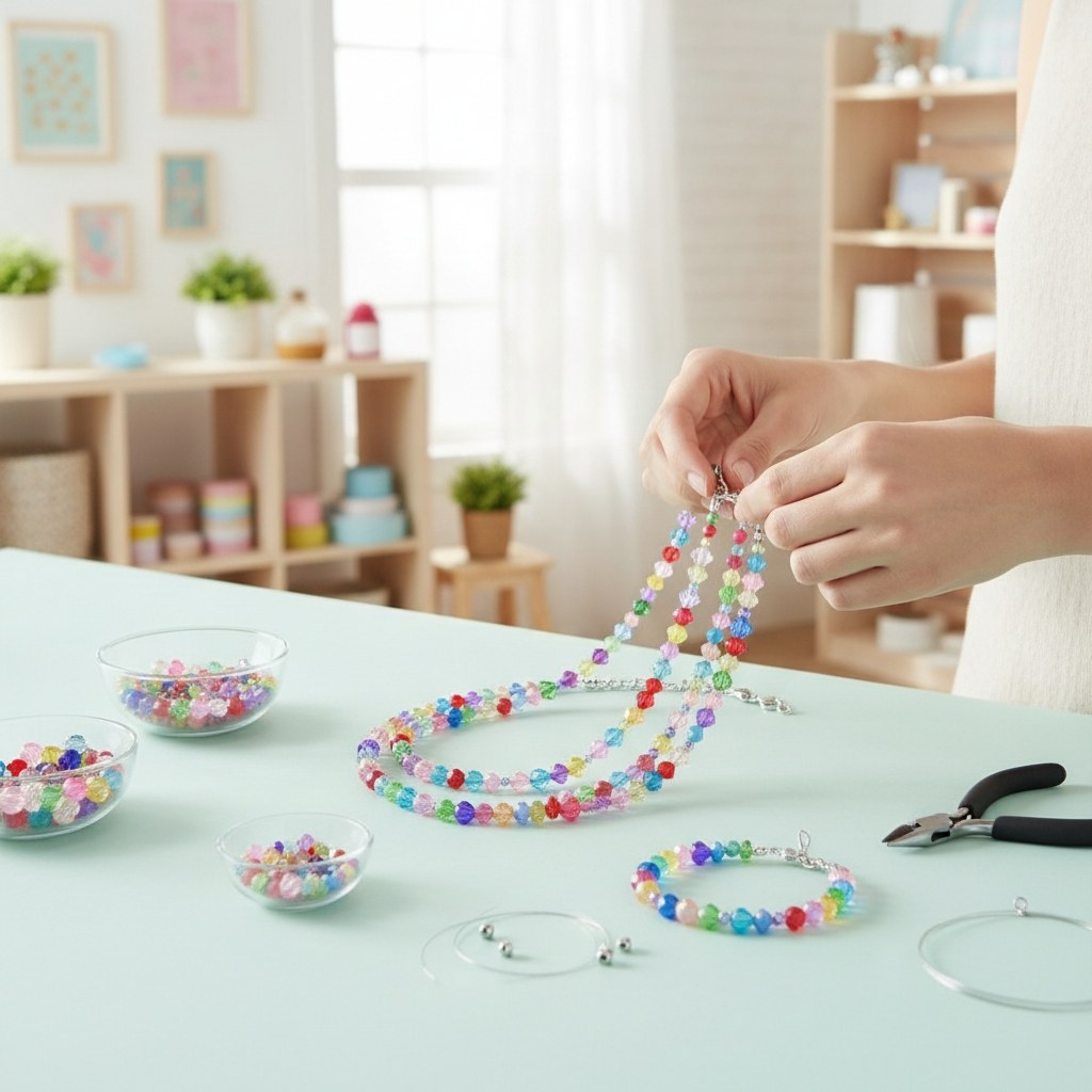 Schmuck-Perlen 6-12mm 25g Transparent - Kidis Art