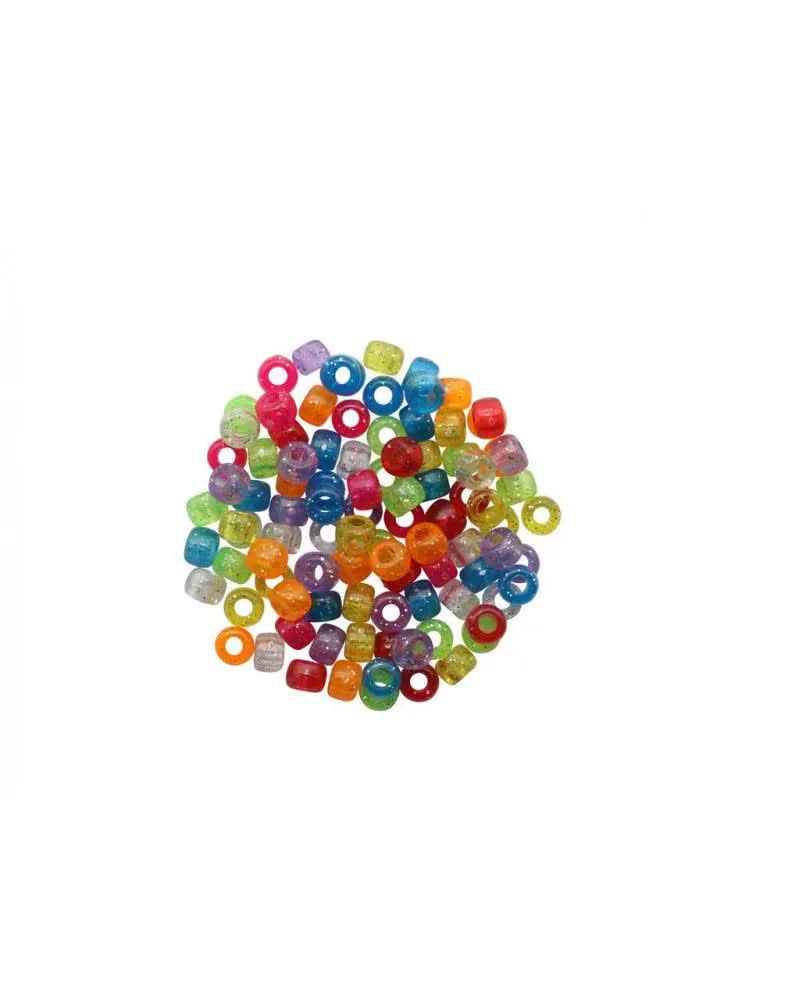 Schmuck-Perlen 6x9mm 25g Glitter - Kidis Art