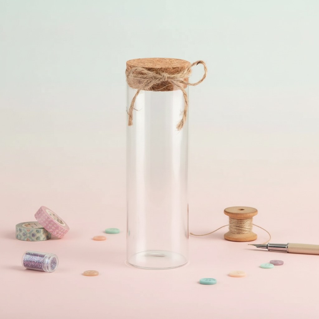 Schmuck-Randglas m.Glasdeckel, Dichtung und Klammern 1062ml - Kidis Art