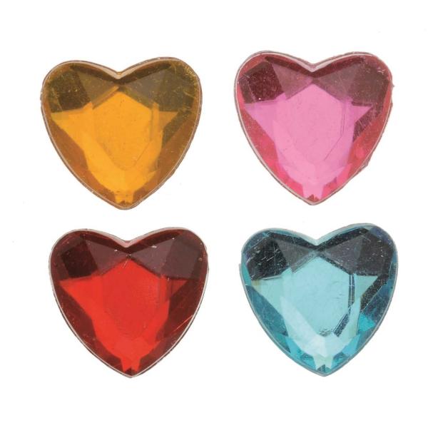 Schmuck - Steine Herzen 75St 10x9mm - Kidis Art