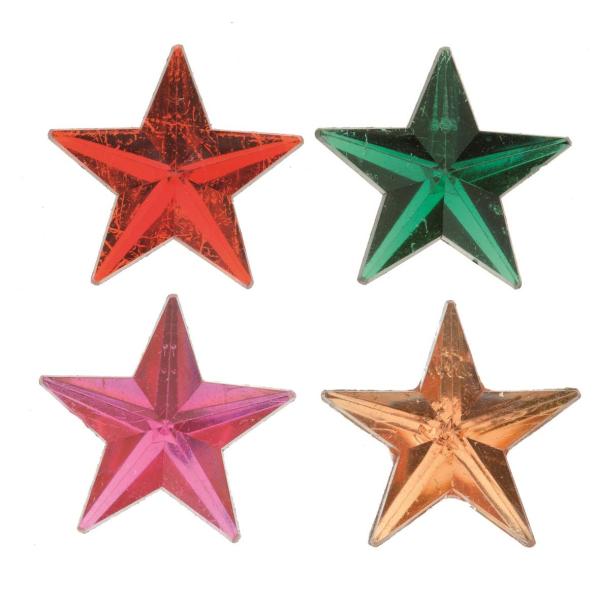 Schmuck - Steine Sterne 26St 21x21mm - Kidis Art