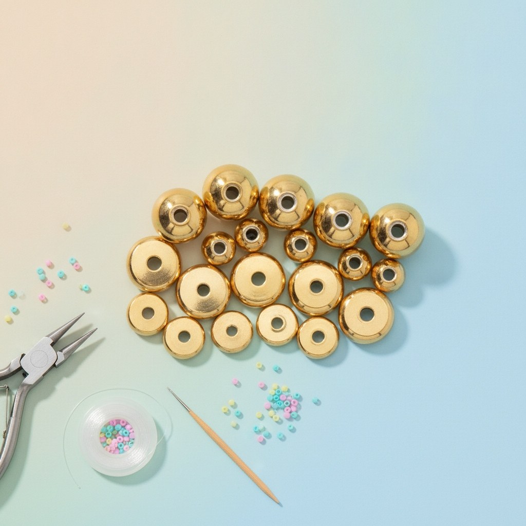 Schmuck-Zubehör-Teile 20tlg goldfarben - Kidis Art