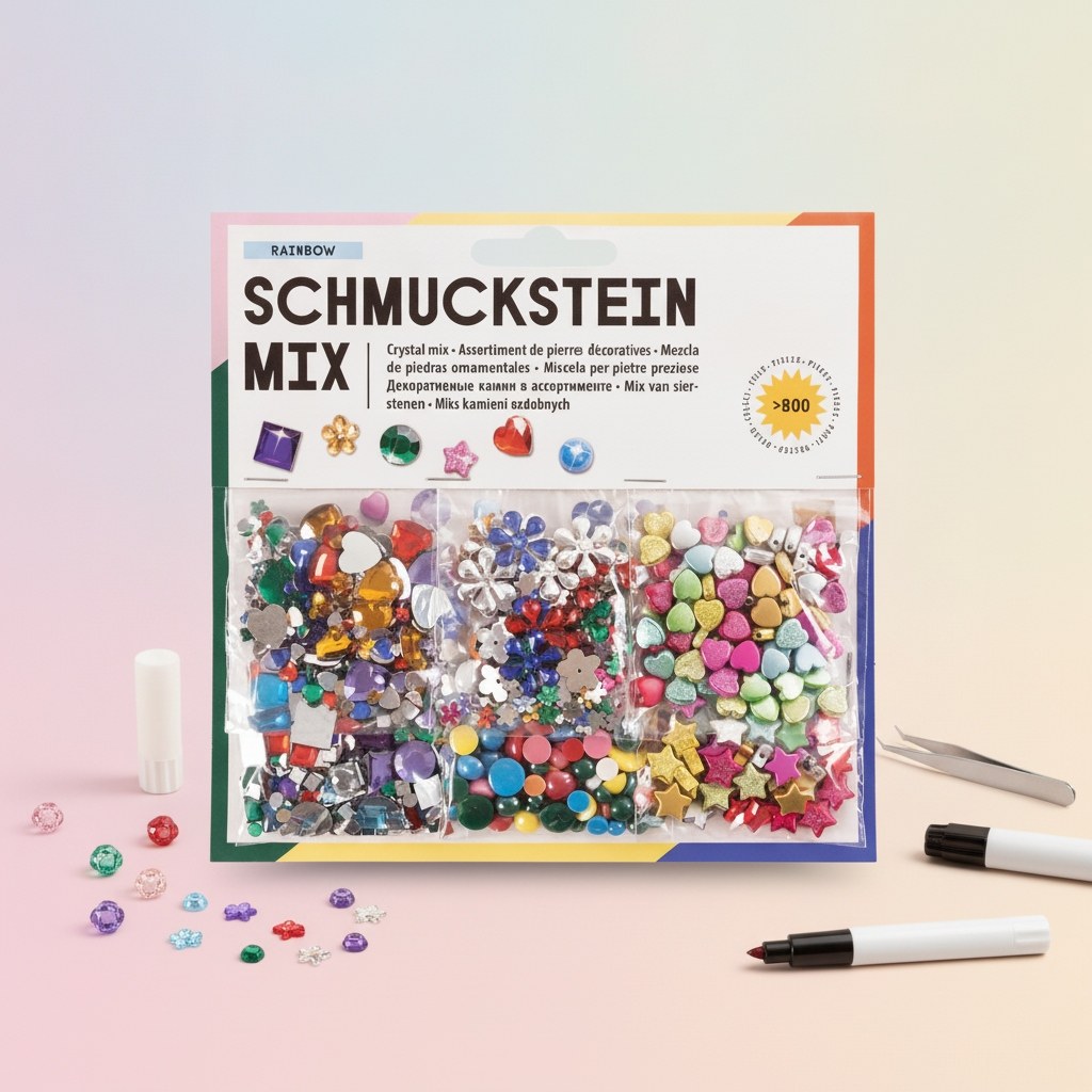 Schmucksteine-Set, 800 Teile - Kidis Art