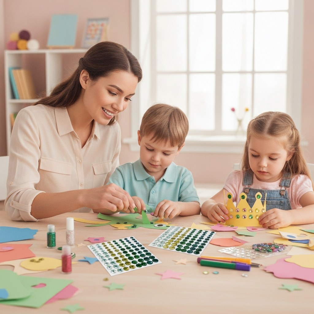Schmucksteine sparkeling grün, 80Stk selbstklebend - Kidis Art