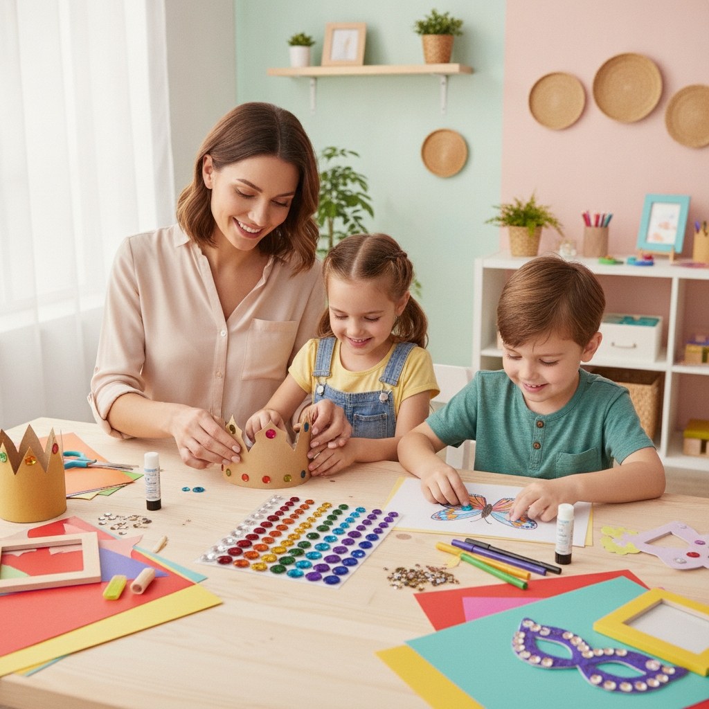Schmucksteine sparkeling rainbow, 80Stk selbstklebend - Kidis Art