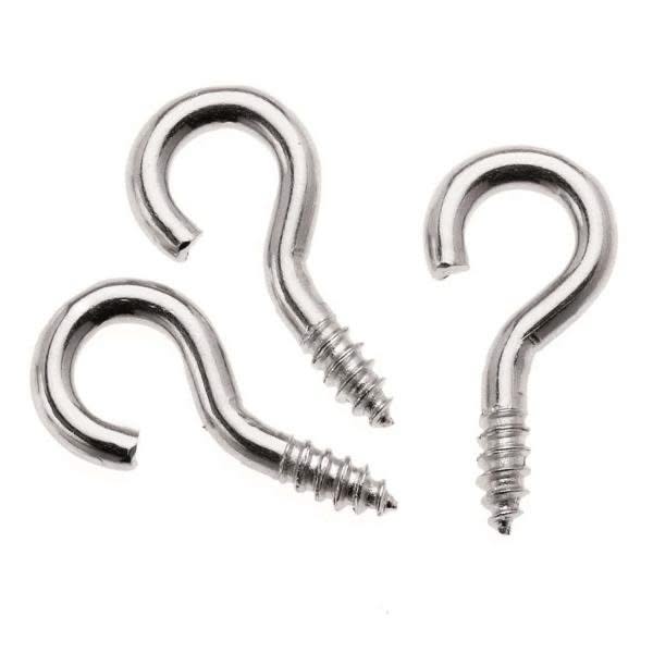 Schraubhaken 12x5mm 24St verzinkt, offen - Kidis Art