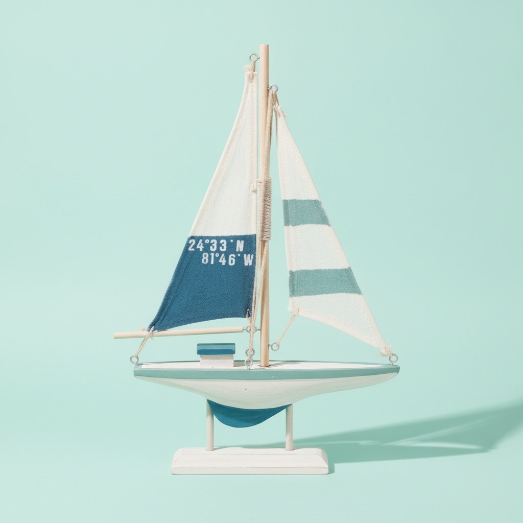 Segelschiff 20x4x30cm Kiefernholz - Kidis Art