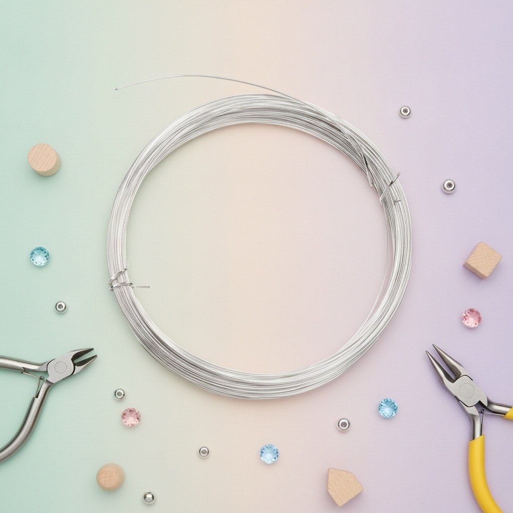 Silberdraht 0,4 mm auf Spule: glänzender Metalldraht für filigrane Bastelarbeiten