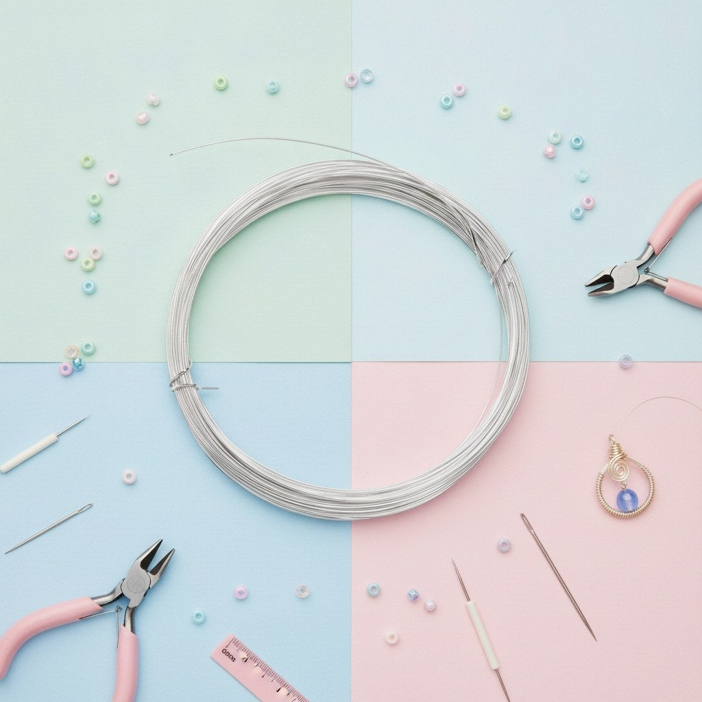 Silberdraht 0,8mm 6m - Kidis Art