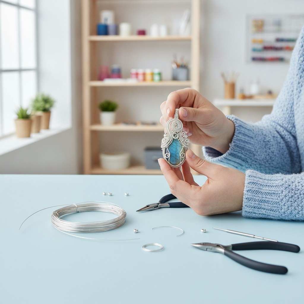 Glorex Silberdraht 1mm Spule, glänzendes Formdraht-Material für Schmuck & Floristik