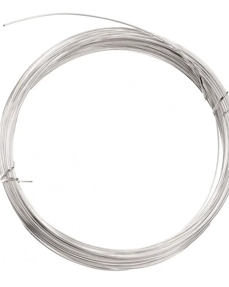 Glorex Silberdraht 1mm Spule, glänzendes Formdraht-Material für Schmuck & Floristik