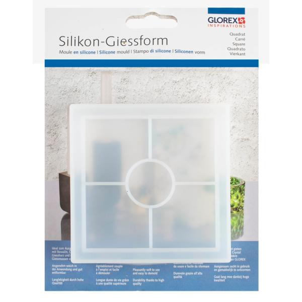 Silikon-Form Quadrat 10x10x1,8cm - Kidis Art