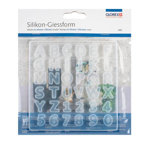 Silikon-Giessform ABC 13,3x13,5cm - Kidis Art