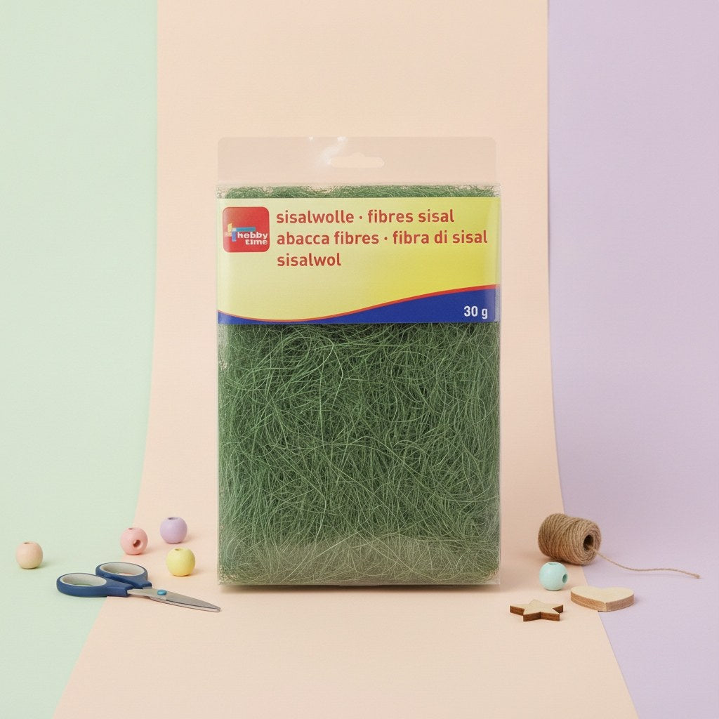 Sisalgras in Box 30g d'grün - Kidis Art