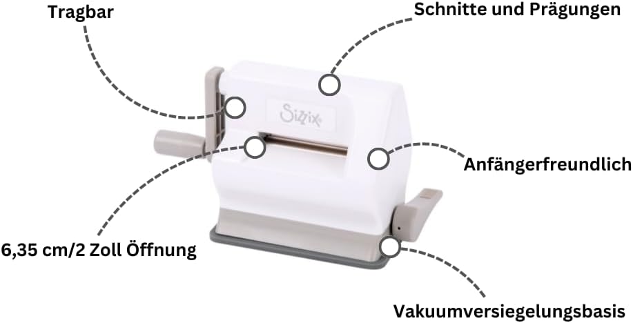 Sizzix Sidekick Starter Kit (White & Gray) - Kidis Art