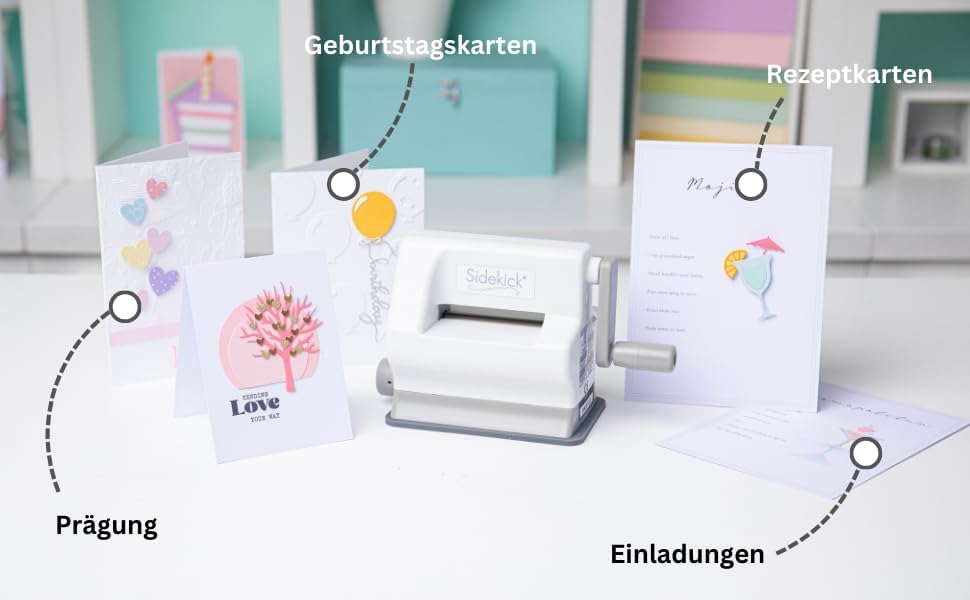 Sizzix Sidekick Starter Kit (White &amp; Gray) - Kidis Art
