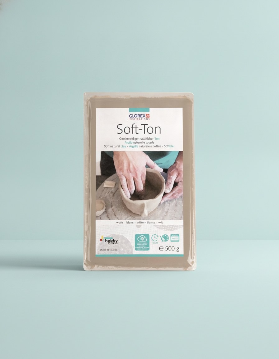 Soft-Ton weiss 500g - Kidis Art