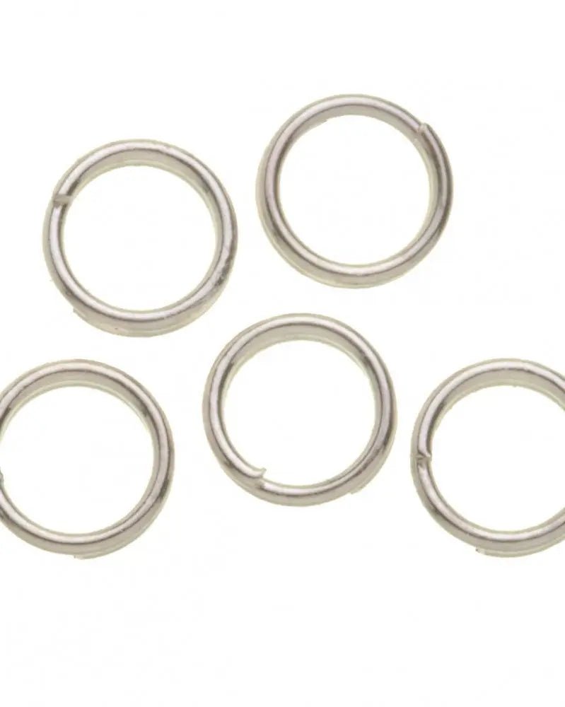 Spaltringe 15St, 7mm silberfarben - Kidis Art